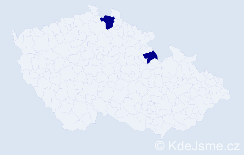 Jméno: 'Daniel Ladislav', počet výskytů 2 v celé ČR