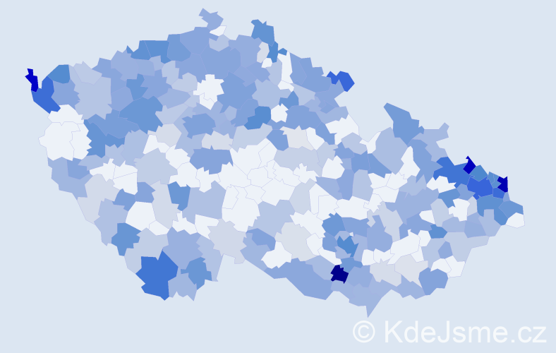Jméno: 'Melanie', počet výskytů 563 v celé ČR
