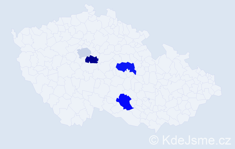 Jméno: 'Cong Huy', počet výskytů 4 v celé ČR