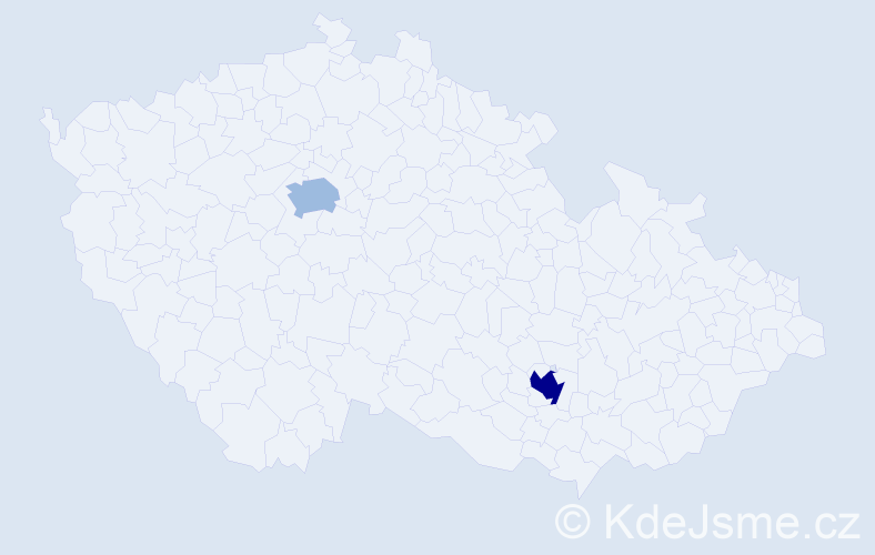 Jméno: 'Israel', počet výskytů 5 v celé ČR