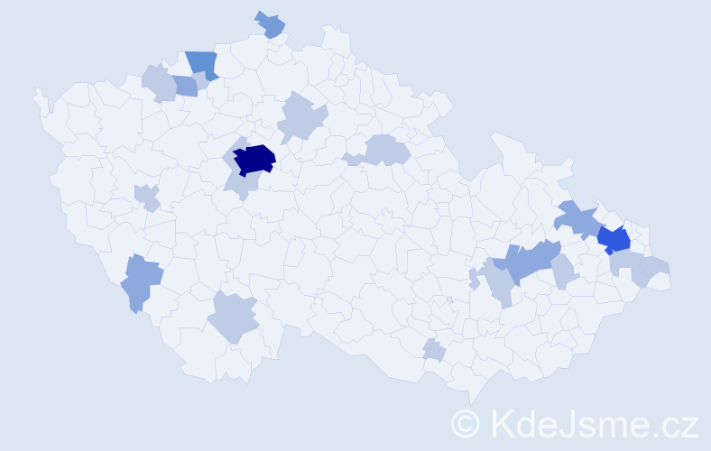 Jméno: 'Perla', počet výskytů 43 v celé ČR