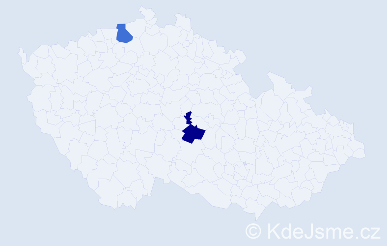 Jméno: 'Van Siu', počet výskytů 2 v celé ČR