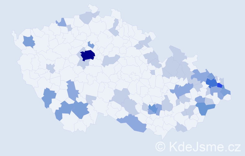 Jméno: 'Kornelie', počet výskytů 108 v celé ČR