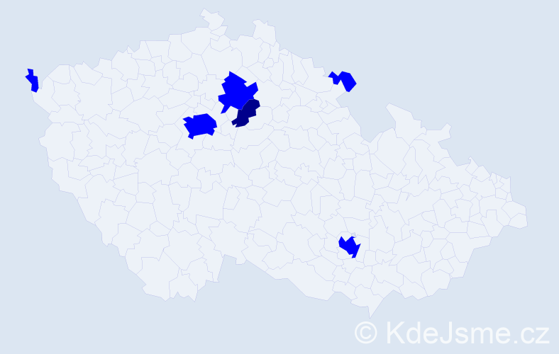 Jméno: 'Félix', počet výskytů 7 v celé ČR