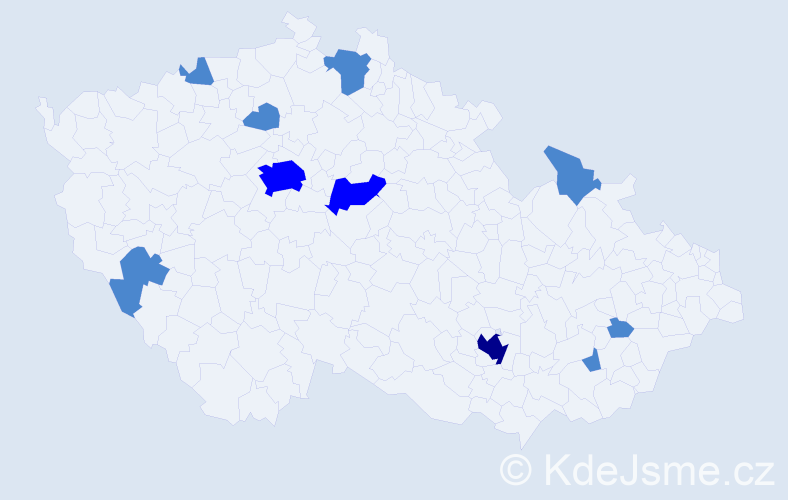 Jméno: 'Van Quynh', počet výskytů 14 v celé ČR