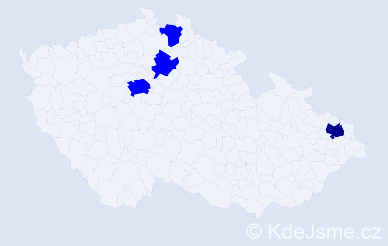 Jméno: 'Thu Quynh', počet výskytů 5 v celé ČR