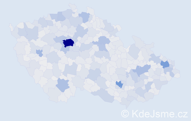 Jméno: 'Petr', počet výskytů 272710 v celé ČR