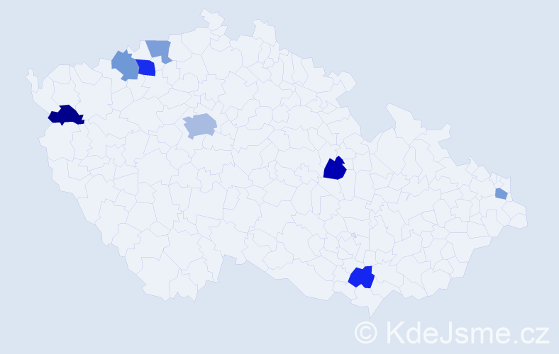 Jméno: 'Medea', počet výskytů 12 v celé ČR