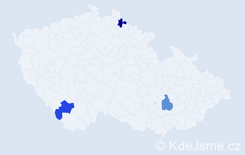 Jméno: 'Eirini', počet výskytů 3 v celé ČR