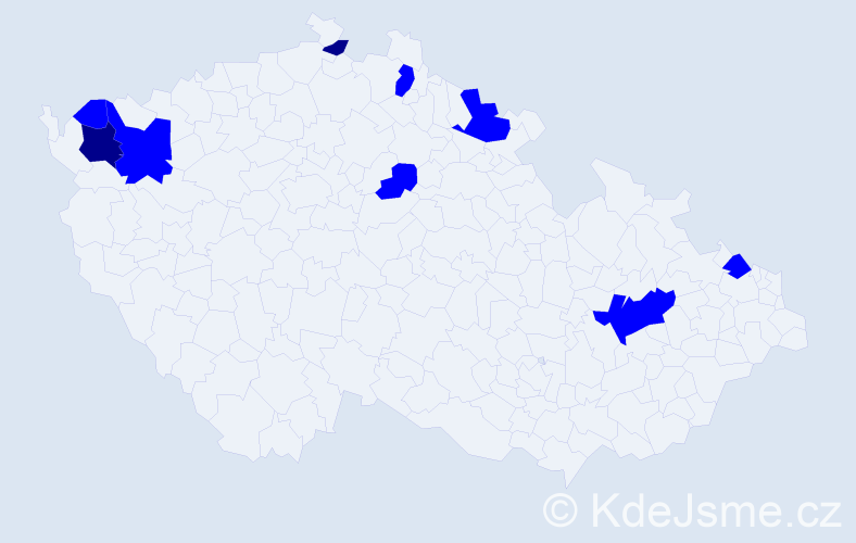 Jméno: 'Siegrid', počet výskytů 11 v celé ČR