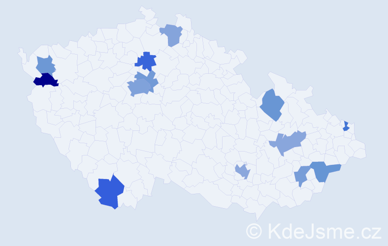 Jméno: 'Juliette', počet výskytů 20 v celé ČR