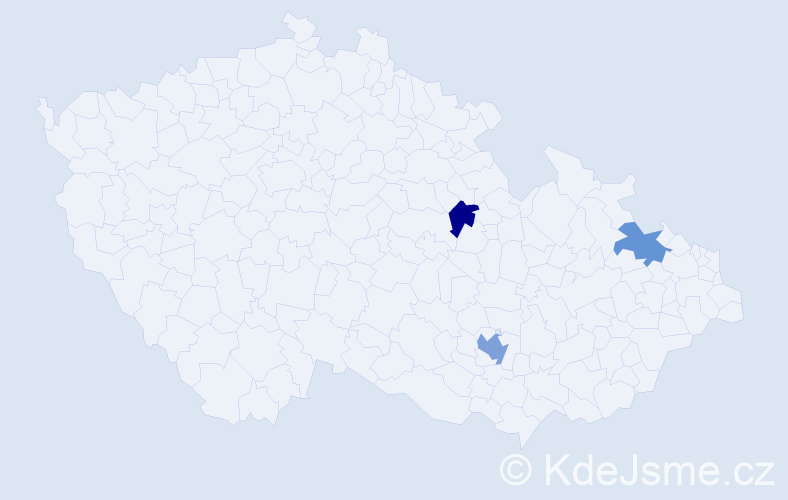Jméno: 'Kassandra', počet výskytů 4 v celé ČR