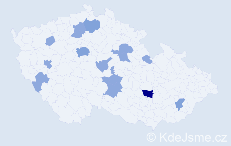 Jméno: 'Enkhbayar', počet výskytů 26 v celé ČR