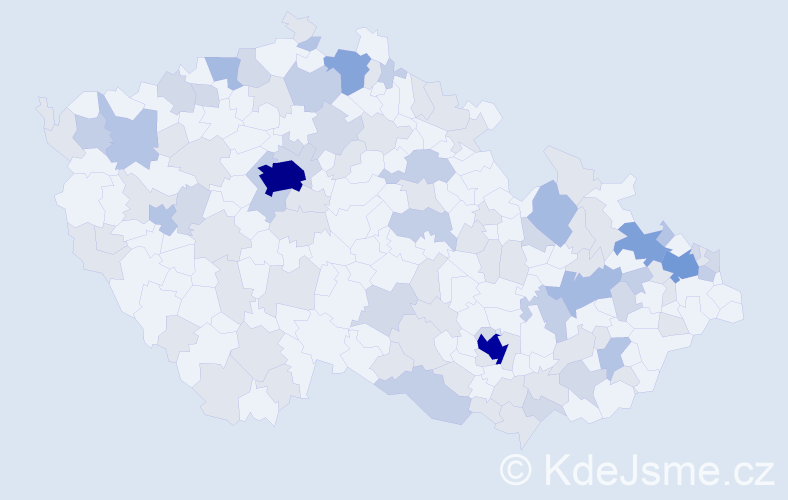 Jméno: 'Sylvia', počet výskytů 238 v celé ČR