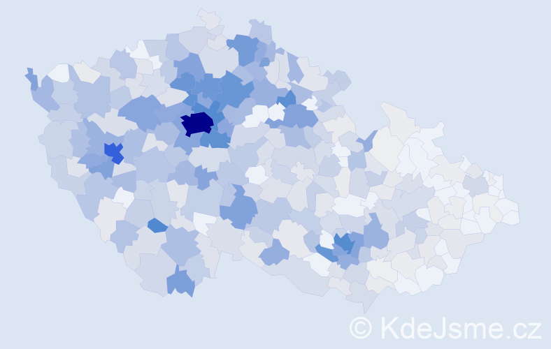 Jméno: 'Oksana', počet výskytů 2886 v celé ČR