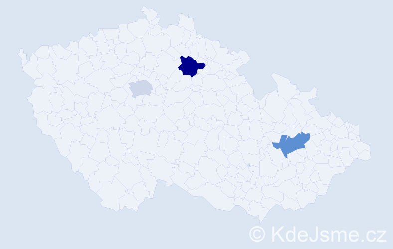 Jméno: 'Paul Adrian', počet výskytů 3 v celé ČR