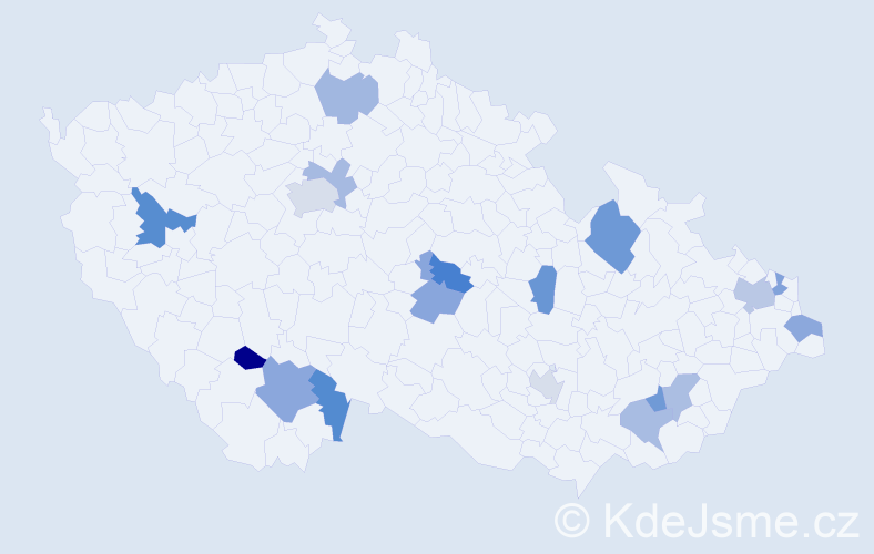 Jméno: 'Neli', počet výskytů 24 v celé ČR