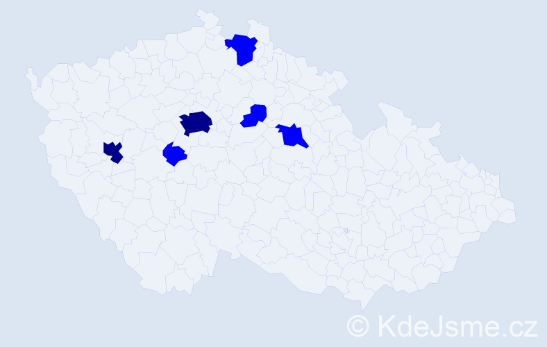 Jméno: 'Koichi', počet výskytů 8 v celé ČR