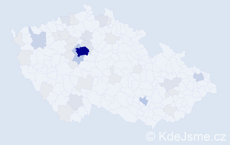 Jméno: 'Yan', počet výskytů 104 v celé ČR