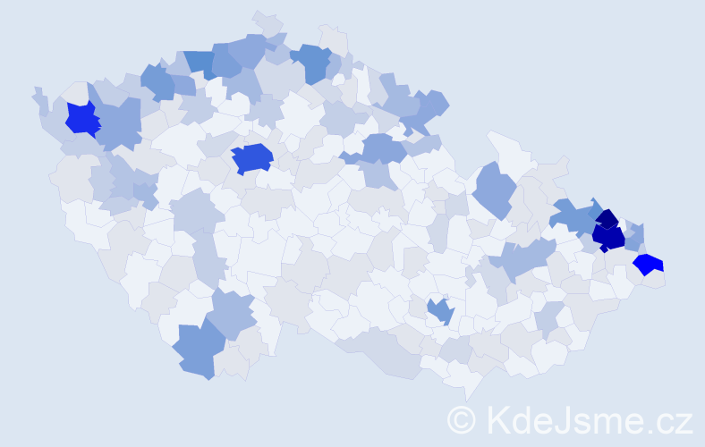 Jméno: 'Erna', počet výskytů 461 v celé ČR