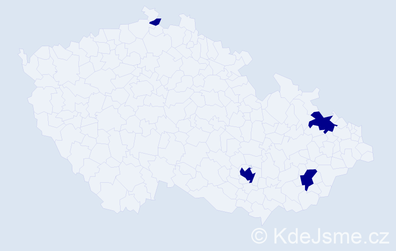 Jméno: 'Dominik Michal', počet výskytů 4 v celé ČR