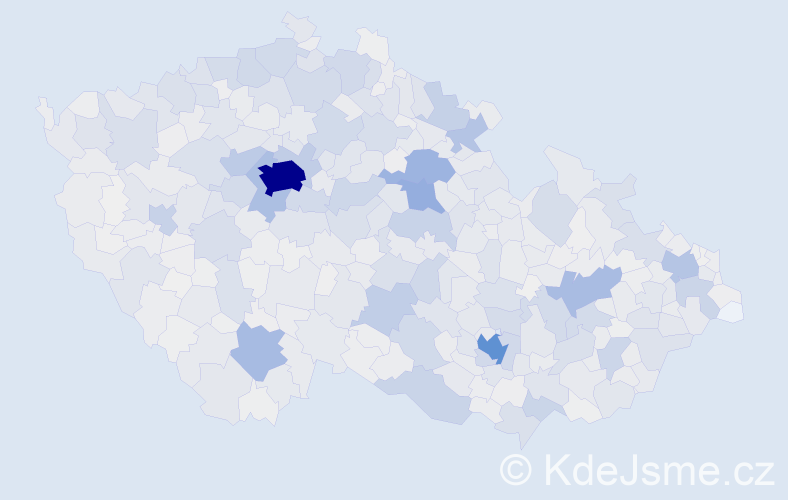 Jméno: 'Dita', počet výskytů 5208 v celé ČR