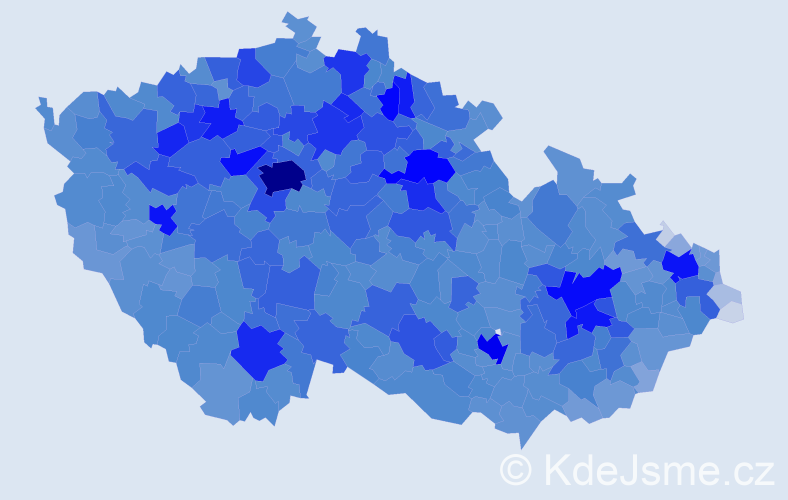 Jméno: 'Vladimír', počet výskytů 95364 v celé ČR