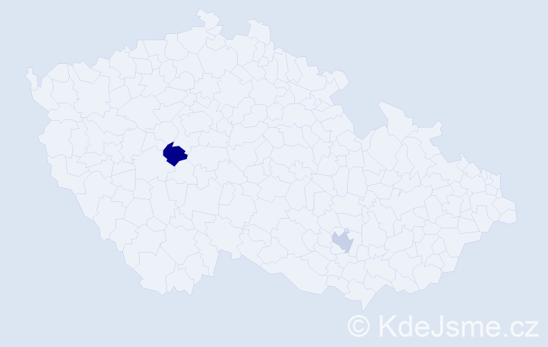 Jméno: 'Karel Paul', počet výskytů 2 v celé ČR