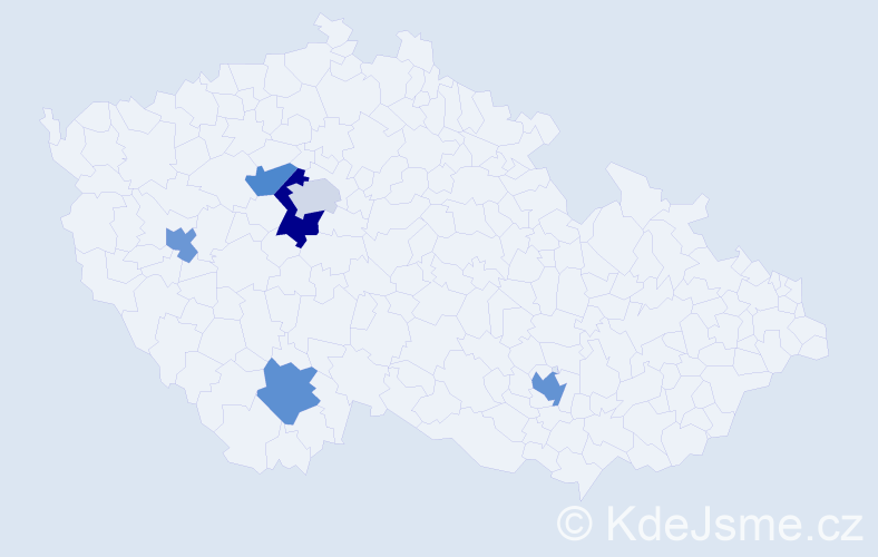Jméno: 'Enes', počet výskytů 8 v celé ČR