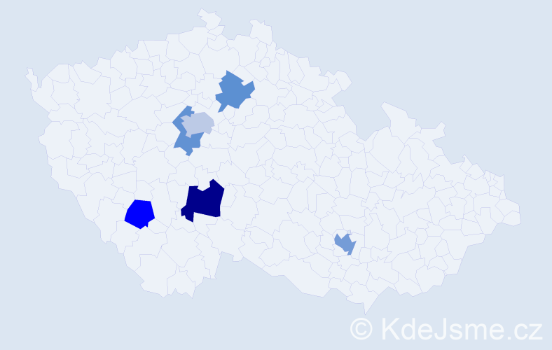 Jméno: 'Stevan', počet výskytů 9 v celé ČR