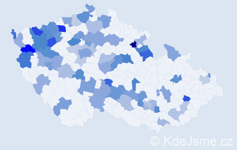 Jméno: 'Olena', počet výskytů 118 v celé ČR