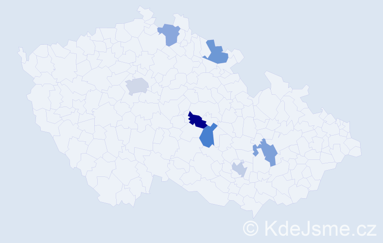 Jméno: 'Alva', počet výskytů 8 v celé ČR