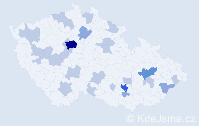 Jméno: 'Anette', počet výskytů 51 v celé ČR