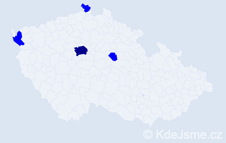Jméno: 'Manh Hoan', počet výskytů 5 v celé ČR