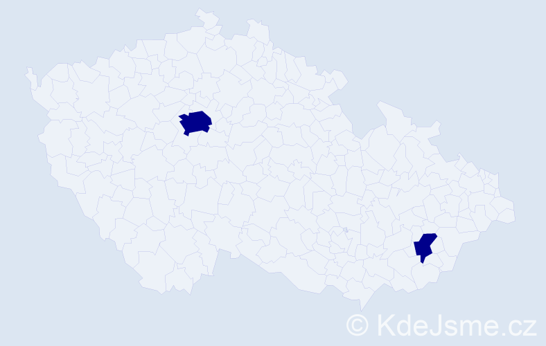 Jméno: 'Aksil', počet výskytů 2 v celé ČR