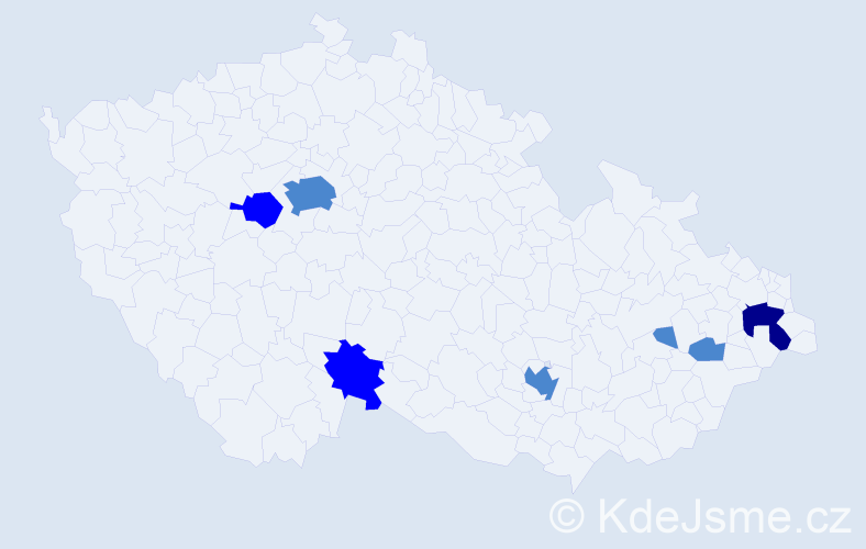 Jméno: 'Imelda', počet výskytů 11 v celé ČR