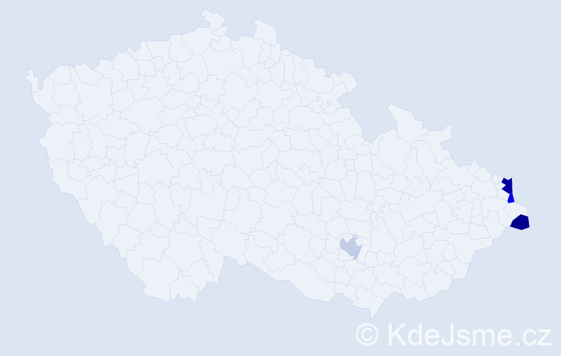 Jméno: 'Przemysław', počet výskytů 6 v celé ČR