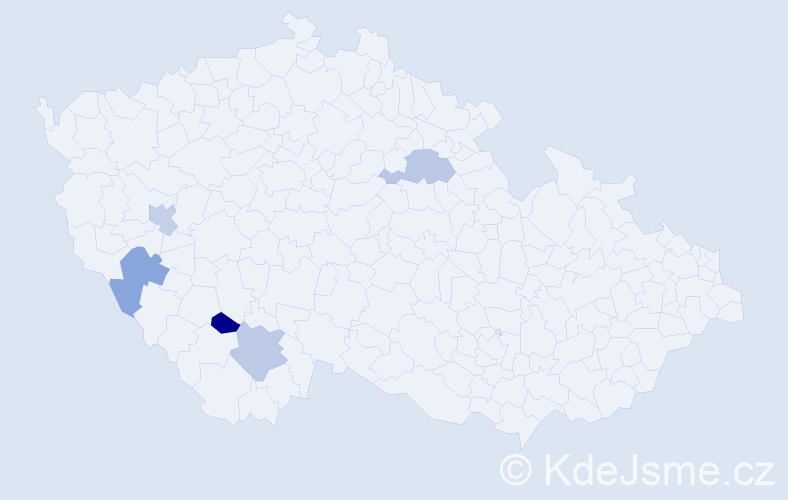 Jméno: 'Arkadii', počet výskytů 5 v celé ČR