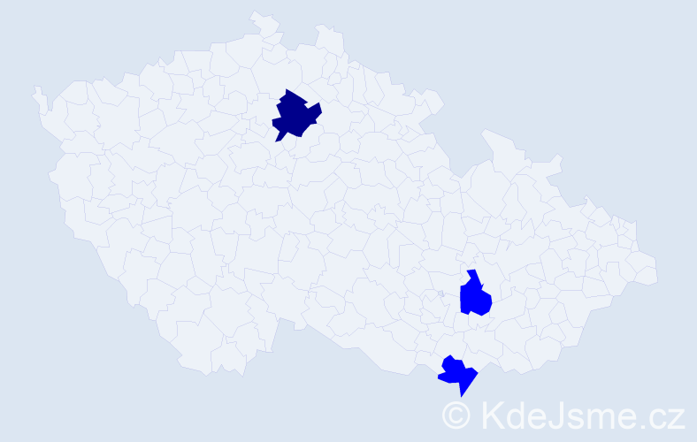 Jméno: 'Melanka', počet výskytů 4 v celé ČR
