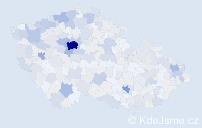 Jméno: 'Bartoloměj', počet výskytů 808 v celé ČR