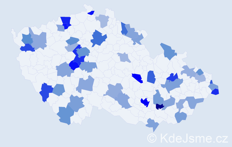 Jméno: 'Arthur', počet výskytů 84 v celé ČR
