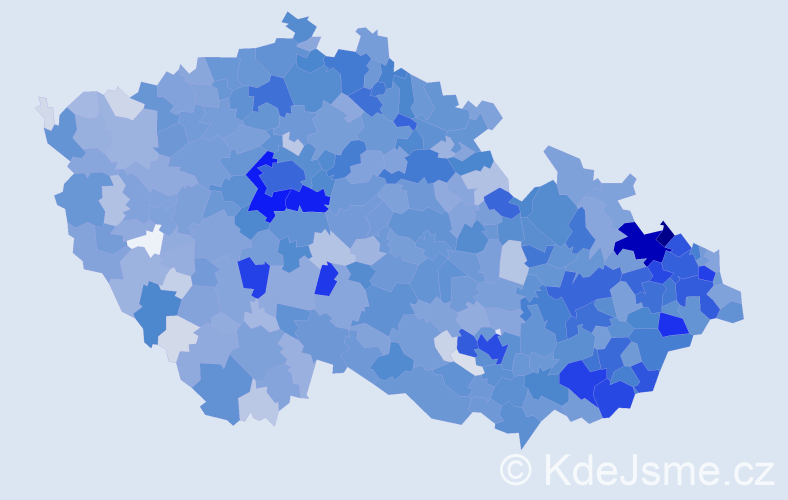 Jméno: 'Amálie', počet výskytů 3316 v celé ČR