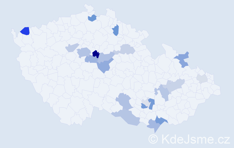Jméno: 'Taras', počet výskytů 31 v celé ČR