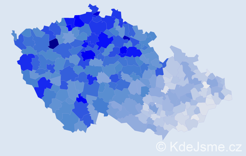 Jméno: 'Květa', počet výskytů 7938 v celé ČR