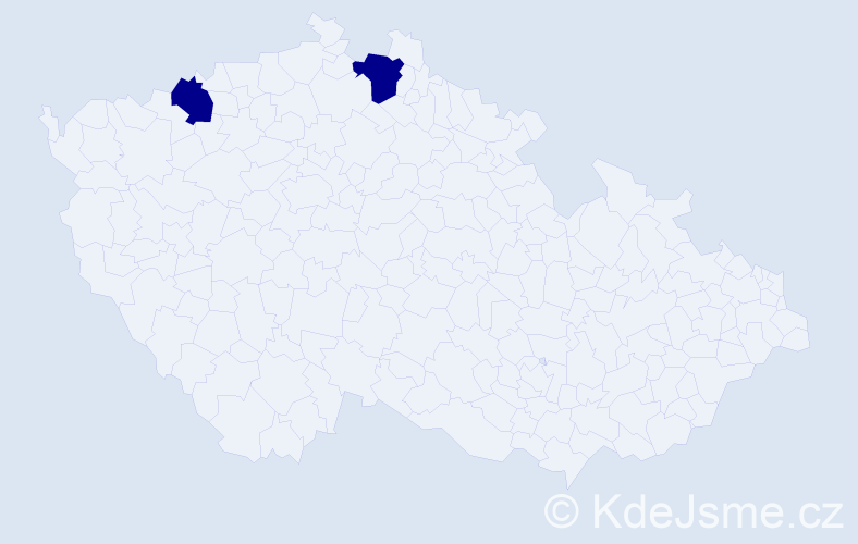 Jméno: 'Charlie Christopher', počet výskytů 2 v celé ČR