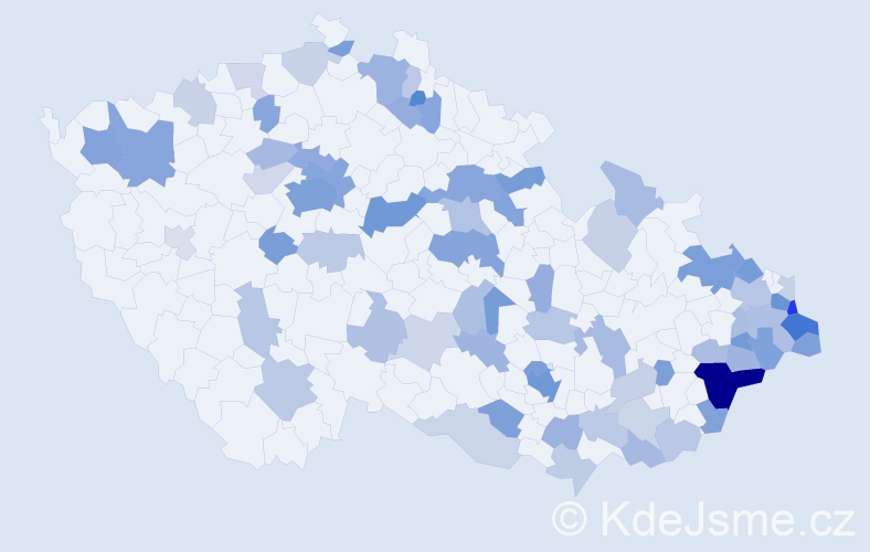 Jméno: 'Rut', počet výskytů 157 v celé ČR