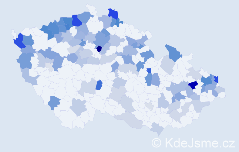 Jméno: 'Bartolomej', počet výskytů 207 v celé ČR