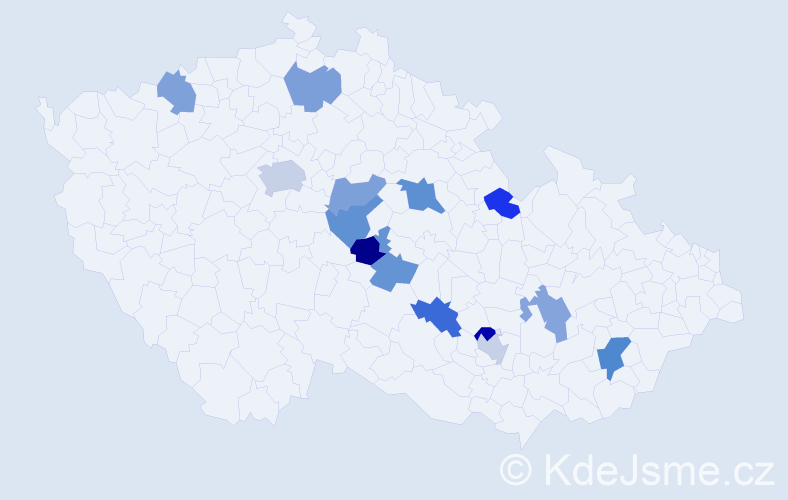 Jméno: 'Batsaikhan', počet výskytů 18 v celé ČR