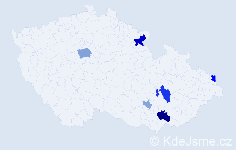 Jméno: 'Anissa', počet výskytů 8 v celé ČR