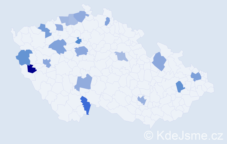 Jméno: 'Thanh Ha', počet výskytů 34 v celé ČR
